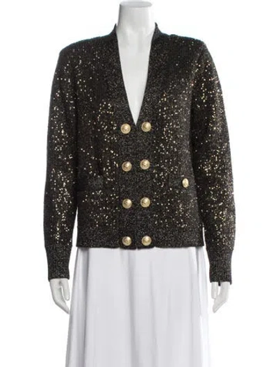 Pre-owned L'agence Patterned Jacket In Green