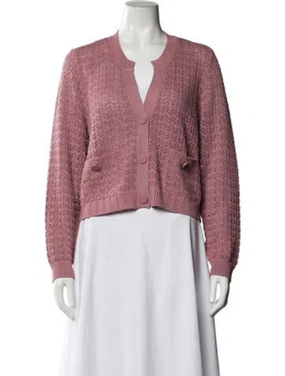 Pre-owned L'agence Patterned Jacket In Pink