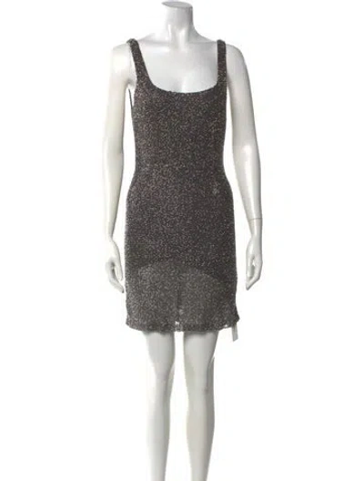 Pre-owned L'agence Patterned Mini Dress In Multicolor
