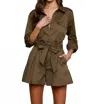 L'agence Pearson Button Front Blouse In Green In Green