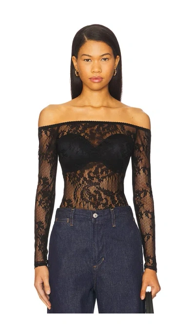 L'agence Peonie Bodysuit In Black