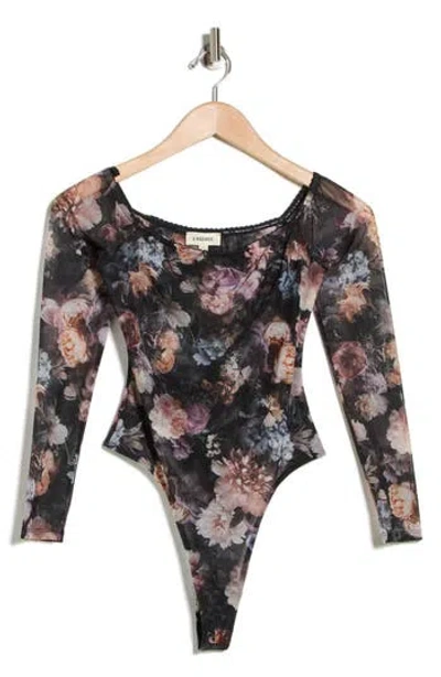 L'agence Peonie Off The Shoulder Bodysuit In Multi