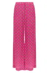 L'agence Pilar Printed Straight Trousers In Pink