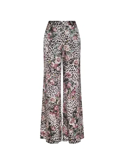 L'agence Pilar Patterned Palazzo Pants In Multi