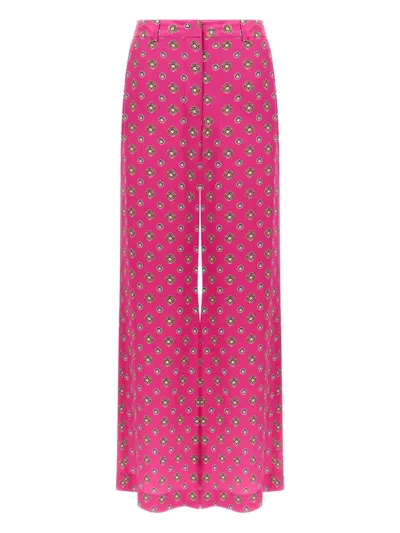 L'AGENCE PILAR PRINTED STRAIGHT TROUSERS