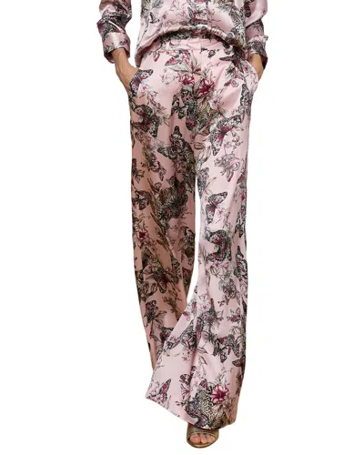 L'agence Pilar Silk Wide Leg Pant In Multi
