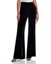 L'agence Pilar Velvet Wide Leg Pants In Black
