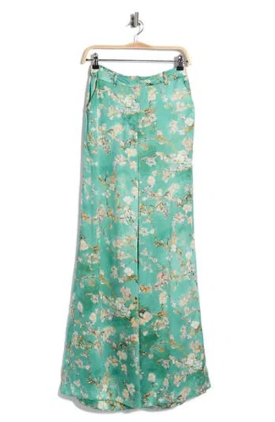 L'agence Pilar Wide Leg Silk Pants