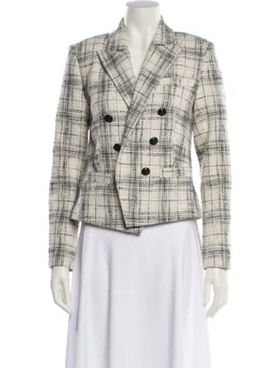 Pre-owned L'agence Plaid Print Blazer