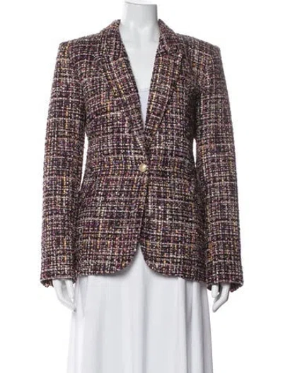 Pre-owned L'agence Plaid Print Blazer