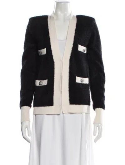 Pre-owned L'agence Plunge Neckline Sweater W/ Tags In Black