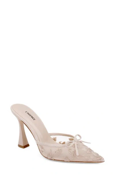 L'agence Prasad Pointed Toe Mule In Neutral