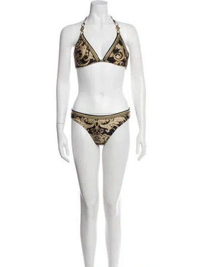 Pre-owned L'agence Printed Bikini In Multi