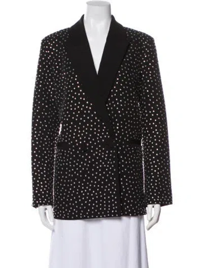 Pre-owned L'agence Printed Blazer In Gray