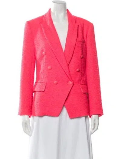 Pre-owned L'agence Printed Blazer In Pink