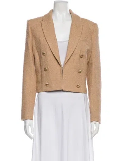 Pre-owned L'agence Printed Blazer W/ Tags In Brown