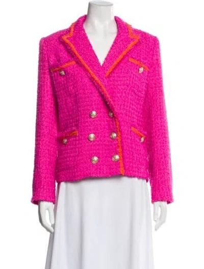 Pre-owned L'agence Printed Blazer W/ Tags In Pink