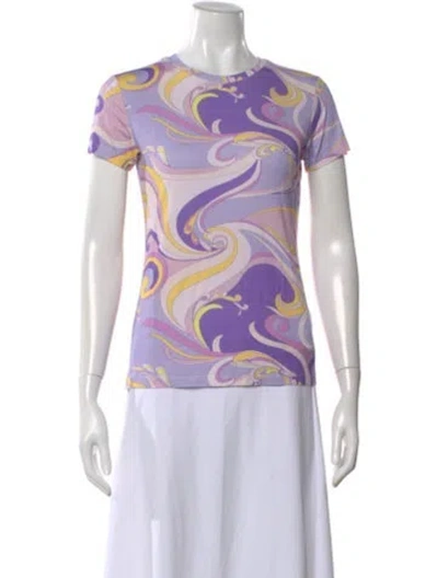 Pre-owned L'agence Printed Crew Neck T-shirt W/ Tags In Multi