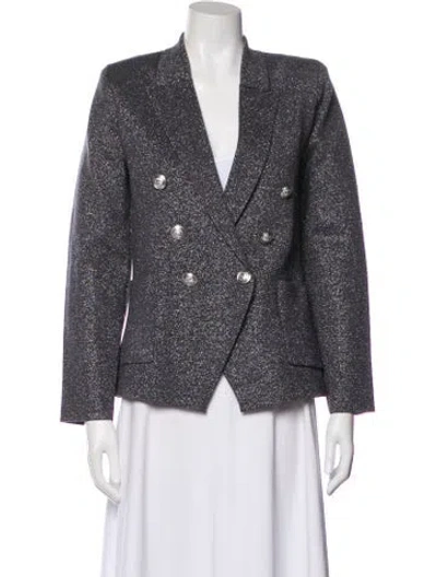 Pre-owned L'agence Printed Evening Jacket W/ Tags In Gray