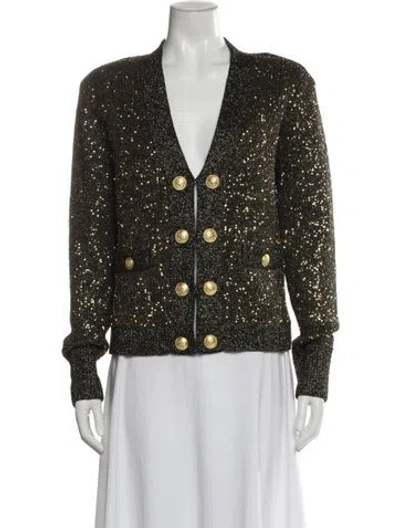 Pre-owned L'agence Printed Evening Jacket W/ Tags In Green