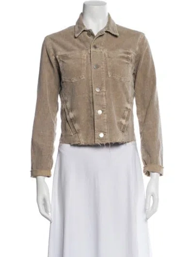 Pre-owned L'agence Printed Jacket In Neutral
