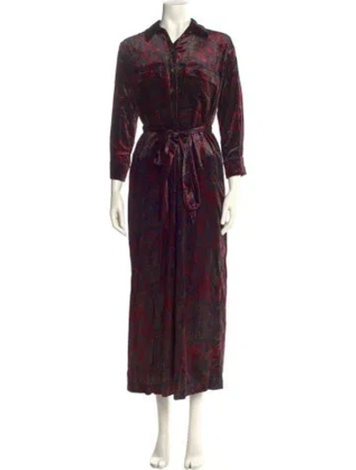 Pre-owned L'agence Printed Long Dress In Multi