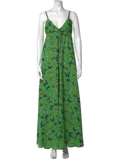 Pre-owned L'agence Printed Long Dress In Multi