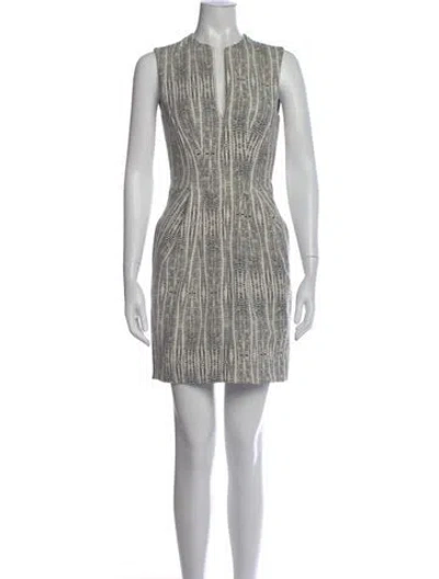 Pre-owned L'agence Printed Mini Dress In Multi