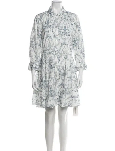 Pre-owned L'agence Printed Mini Dress In Multi