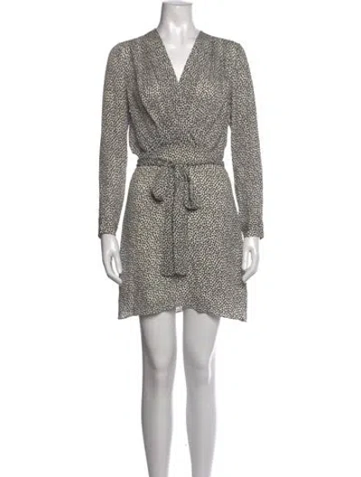 Pre-owned L'agence Printed Mini Dress In Multi