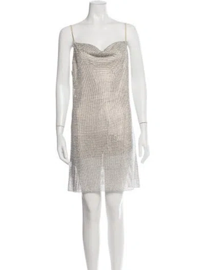 Pre-owned L'agence Printed Mini Dress In Multicolor