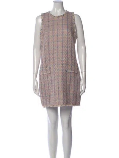 Pre-owned L'agence Printed Mini Dress In Pink