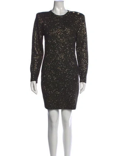 Pre-owned L'agence Printed Mini Dress W/ Tags In Black