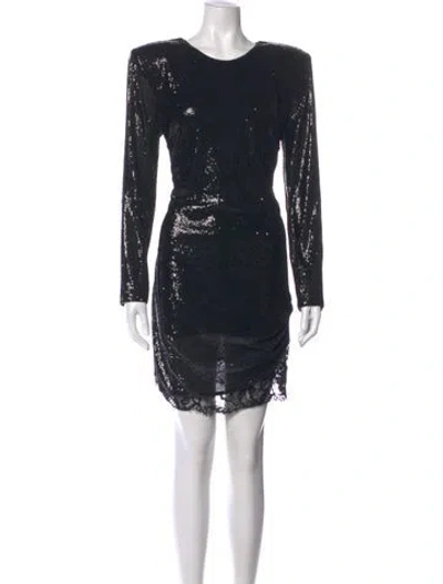 Pre-owned L'agence Printed Mini Dress W/ Tags In Black