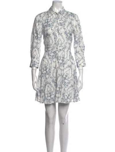 Pre-owned L'agence Printed Mini Dress W/ Tags In Multicolor