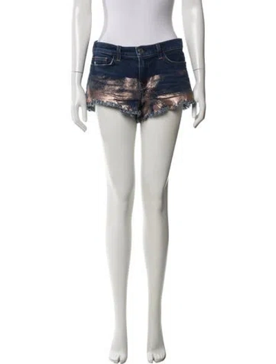 Pre-owned L'agence Printed Mini Shorts