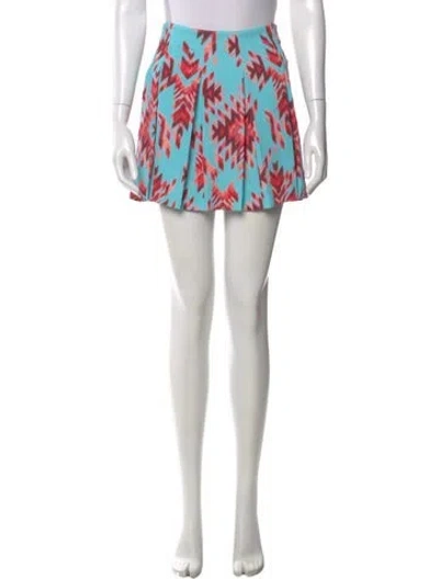 Pre-owned L'agence Printed Mini Skirt In Pink