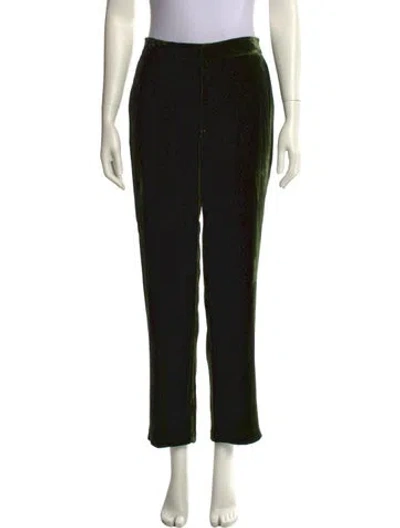 Pre-owned L'agence Printed Straight Leg Pants In Black