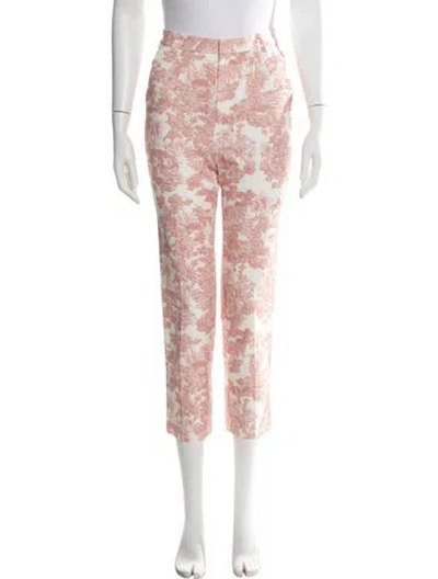 Pre-owned L'agence Printed Straight Leg Pants W/ Tags In Neutral