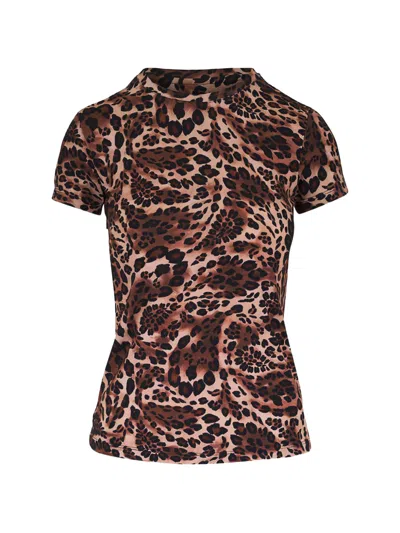 L'agence Printed Top In Brown