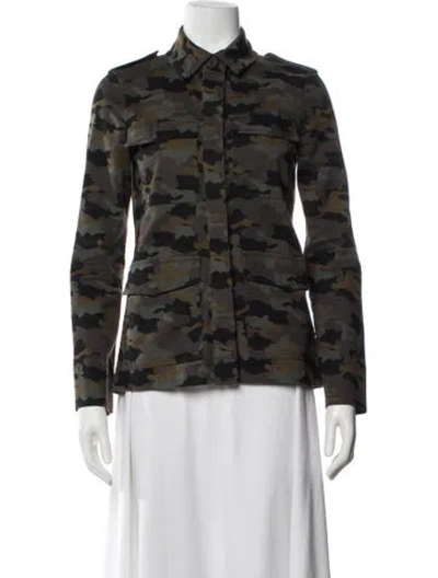 Pre-owned L'agence Printed Utility Jacket In Multi