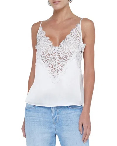 L'agence Priya Tank Top In White