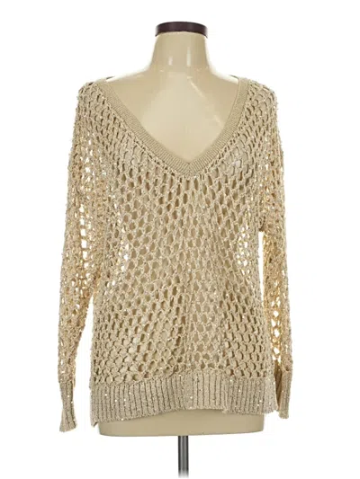 Pre-owned L'agence Pullover Sweater In Tan