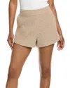 L'agence Radlee Knit Dolphin Short In Neutral