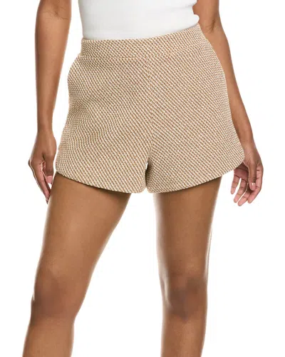 L'agence Radlee Knit Dolphin Short In Neutral