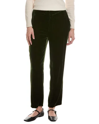 L'agence Rebel Silk-blend Trouser In Green
