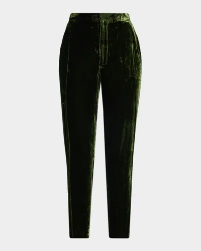 L'AGENCE REBEL VELVET TROUSERS