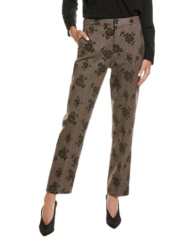 L'agence Rebel Wool-blend Trouser In Brown