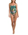 L'agence Remi Charonda Butterfly Basic Lingerie One Piece Swimsuit In Multi