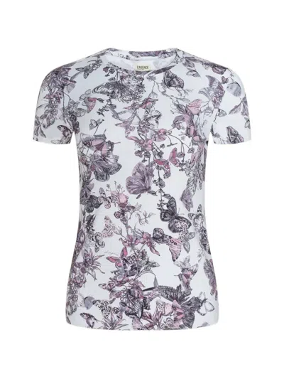L'agence Ressi Butterfly-print T-shirt In Multi